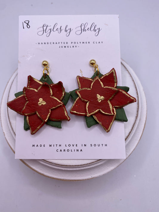 Large Poinsettia Dangle